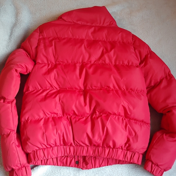 Brave Soul Red Puffer Jacket XS 100% polyester - Picture 3 of 4
